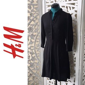 Classic H&M Black Shirtdress - Size 6